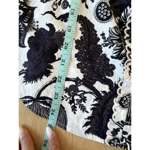 J. Crew Ruffled Slim Perfect Shirt in Ratti® Sunflower Floral Print Size 4 2252 - Picture 9 of 10